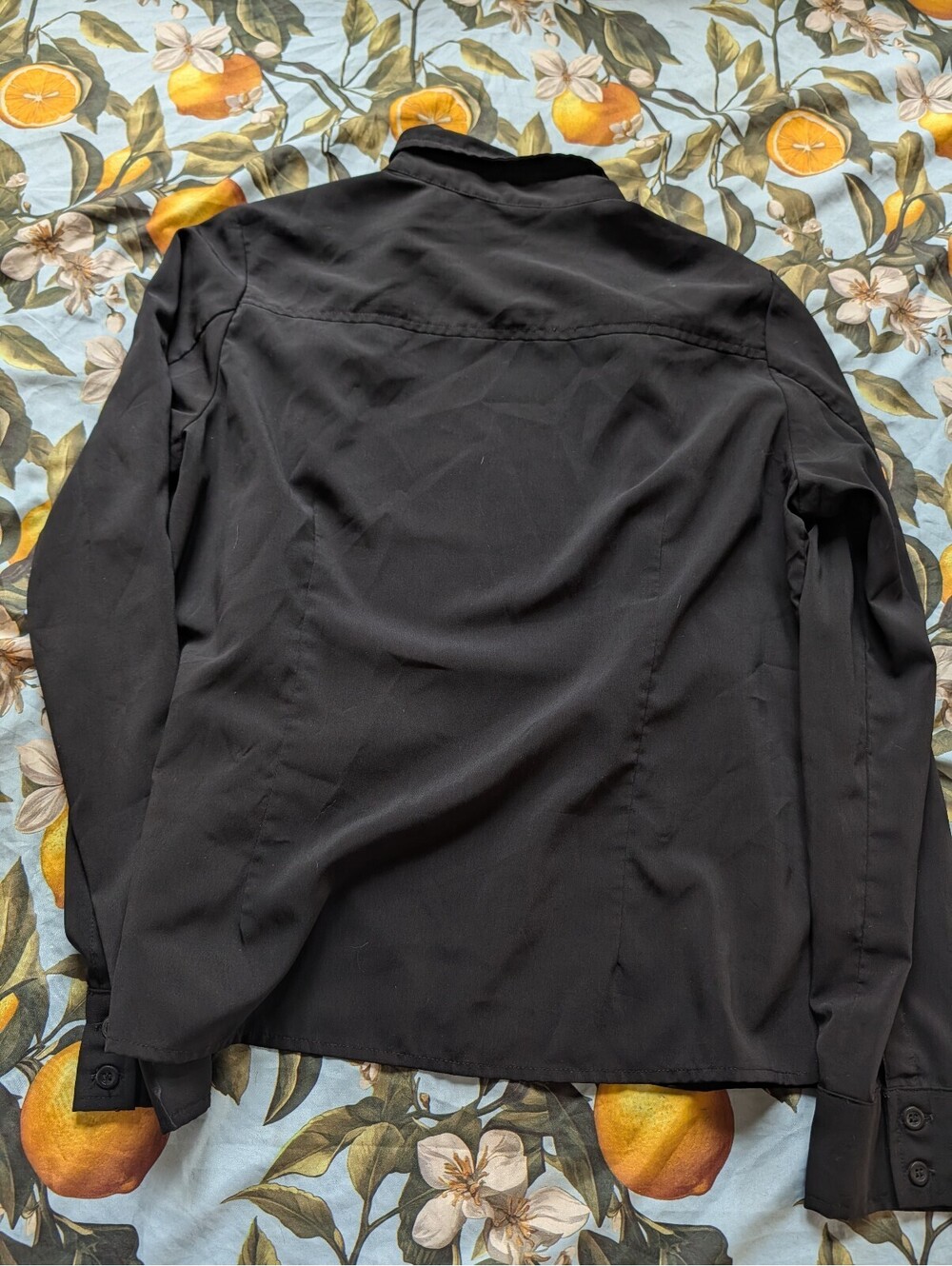 Denver Hayes Women's Black Button-Up Blouse – Size Large | Classic Casual - Picture 5 of 6